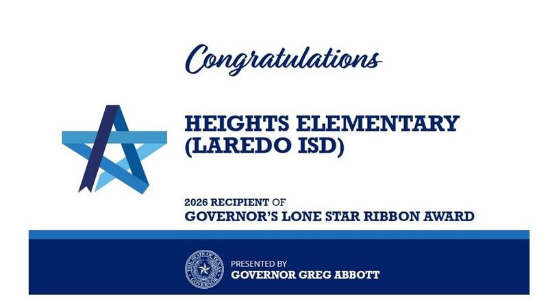 Heights LISD 2026 Recipient of Governors Lone Star Ribbon Award