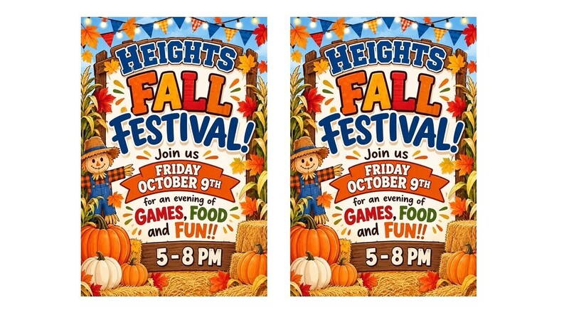 Heights Fall Festival - Friday, October 9, 2026 from 5 to 8 pm