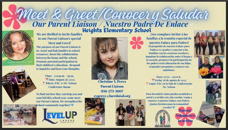 Parent & Family Engagement Department's Meet and Greet