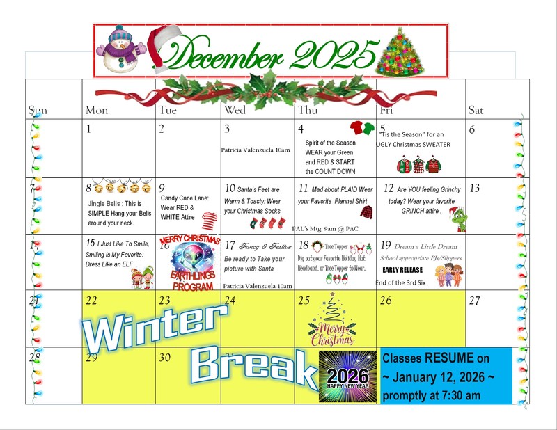December Calendar