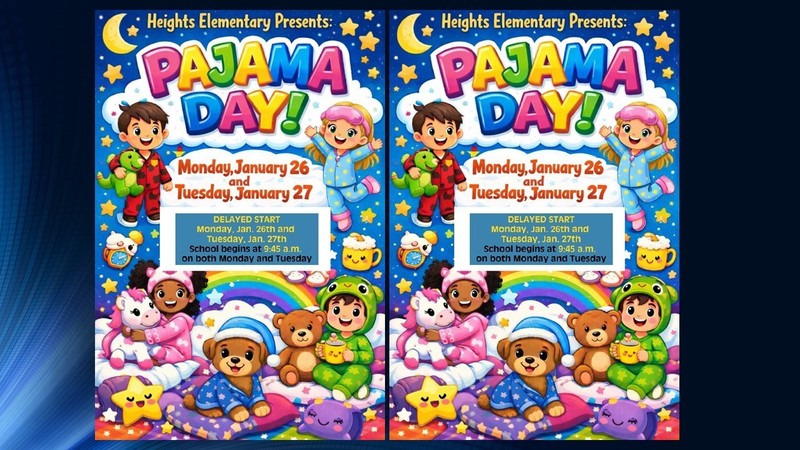 School begins at 9:45 a.m. on Monday and Tuesday