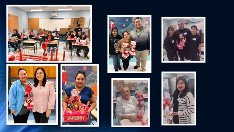 Parents attended a Skills Class for decorating a Valentines Mailbox. It was a full class and all parents enjoyed the quality time creating these items for their children.