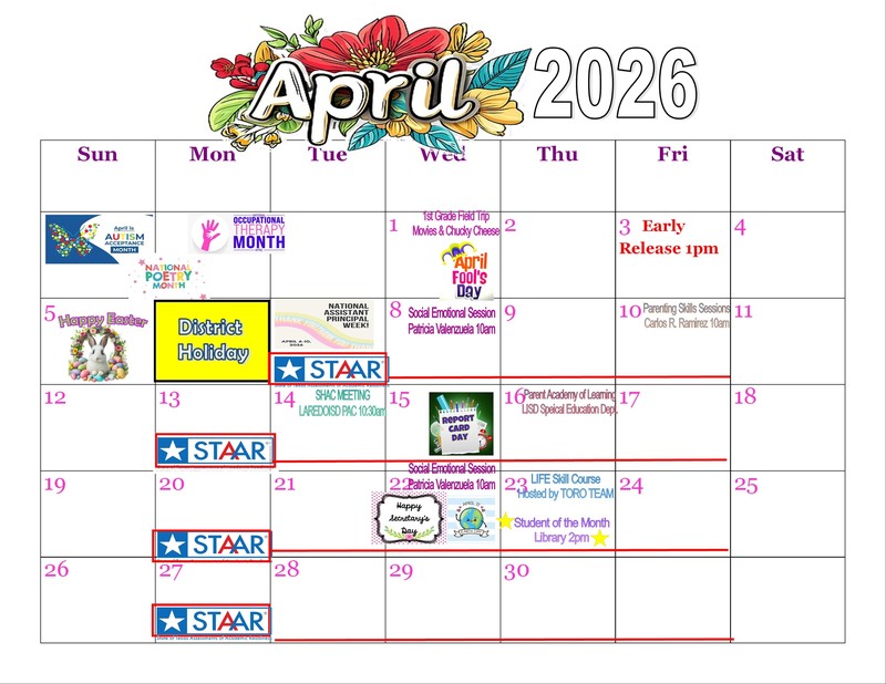 April Calendar