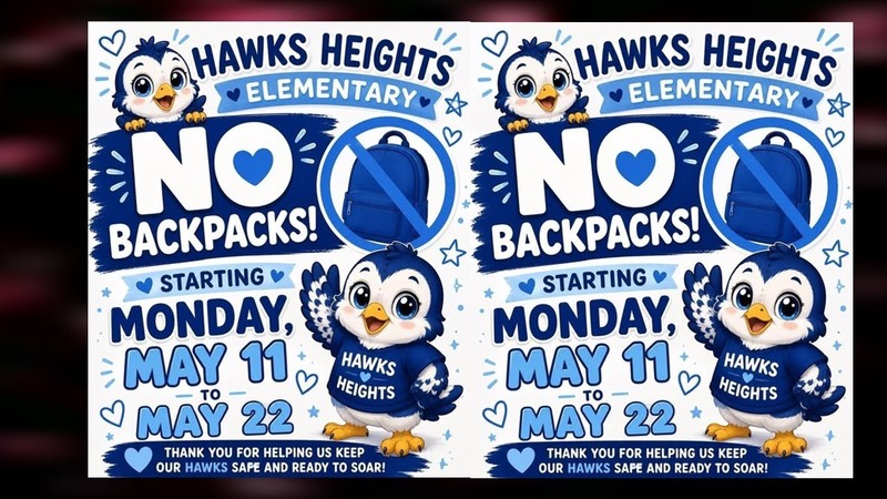 As we get close to the end of the school year, LISD has implemented a no backpack policy for the last two weeks of school.