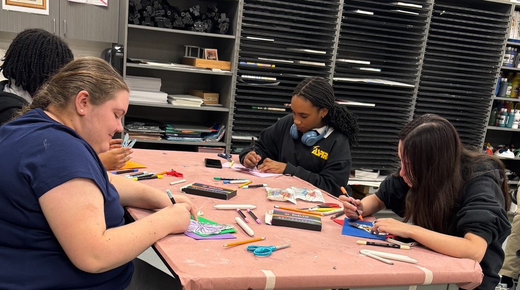 Healing thru Art students painting