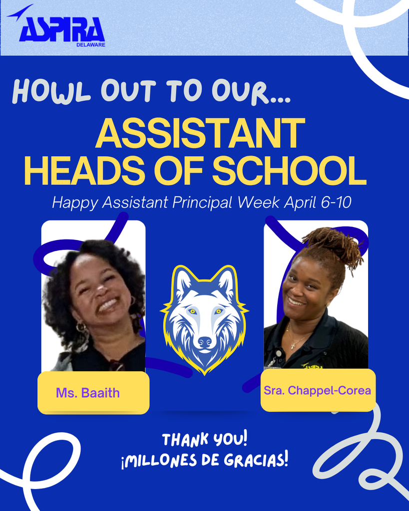 Poster for national asst principals week with picture of both asst principals