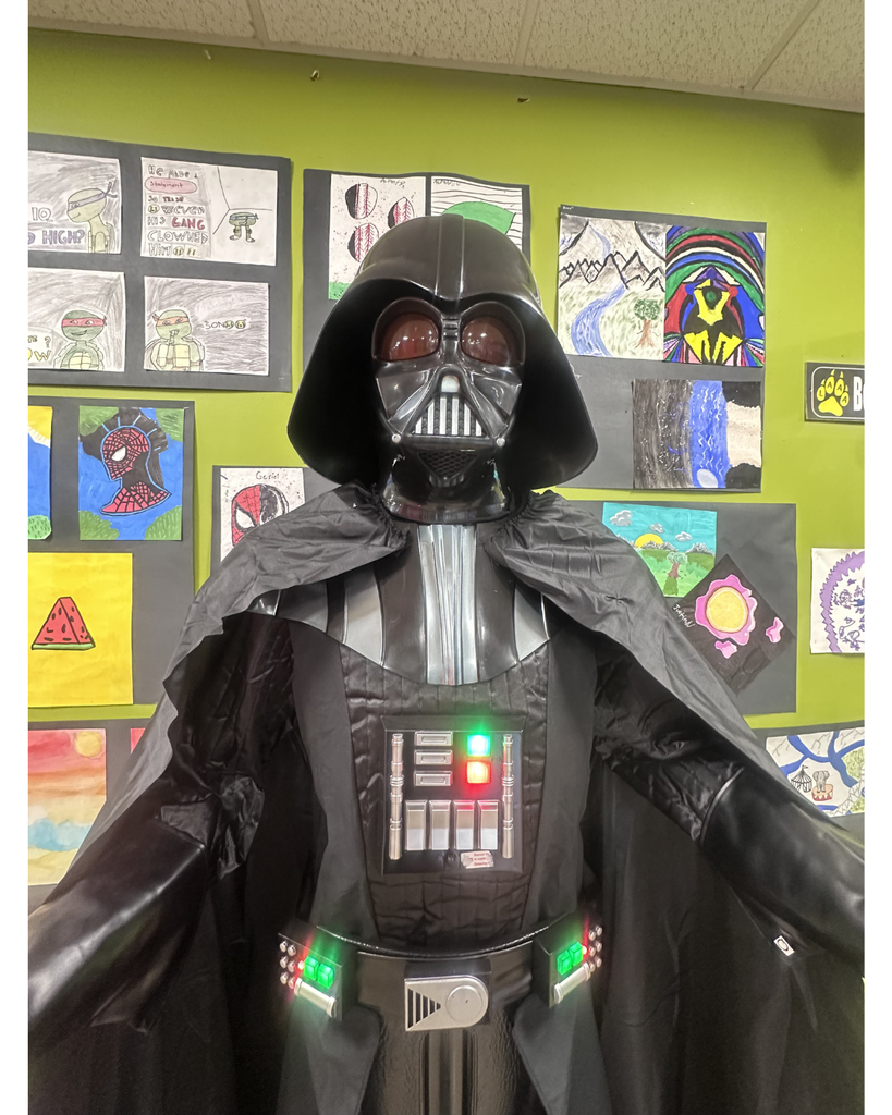 Darth Vader statue at school
