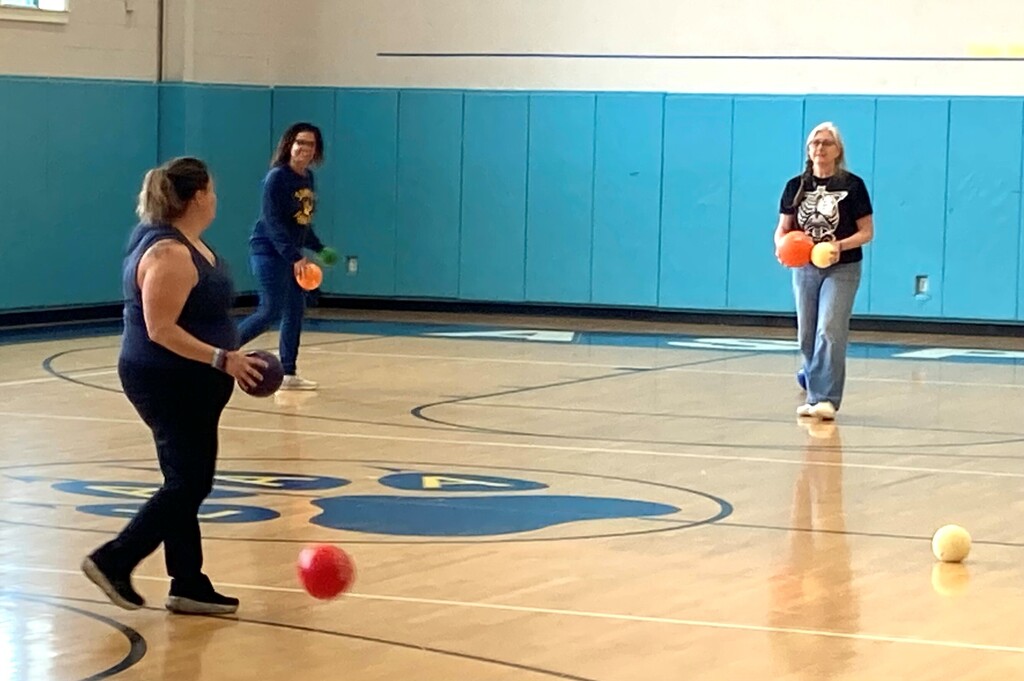 Smith vs Drake - teachers playing dodge ball