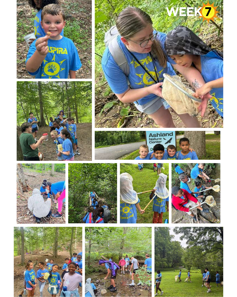 aspira summer camp students at field trip at ashland nature center