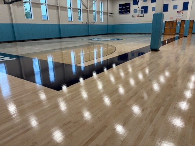 EAst campus new gym floors long image
