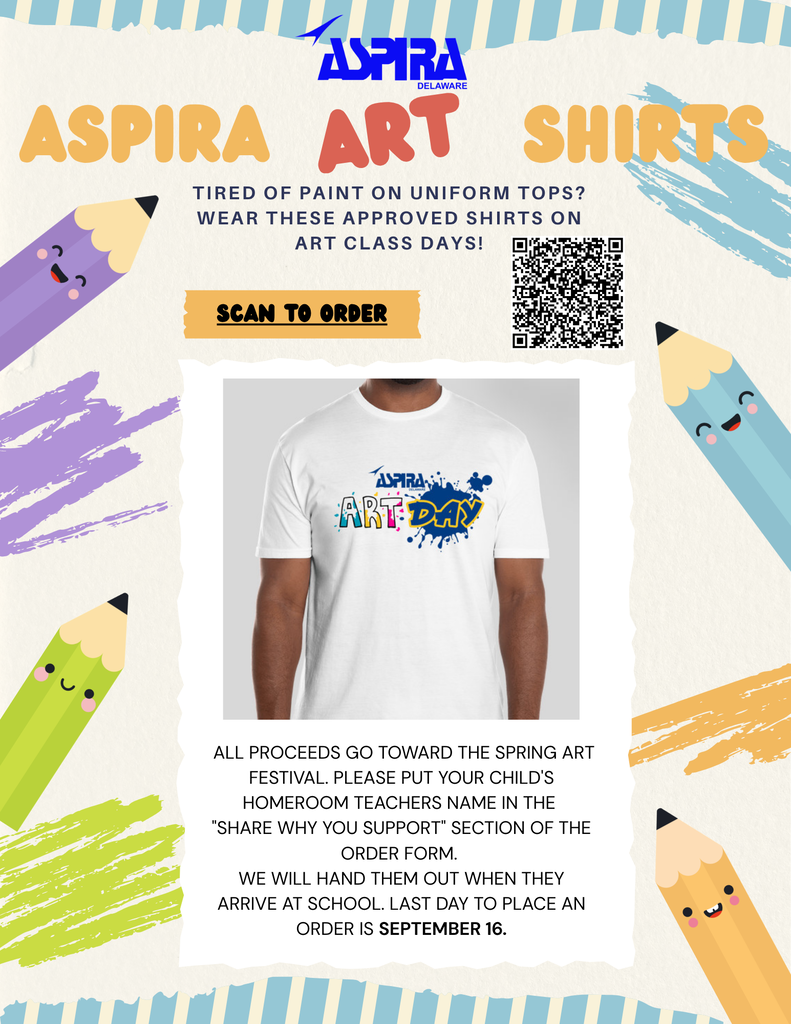 Art Fundraiser Tshirt flyer