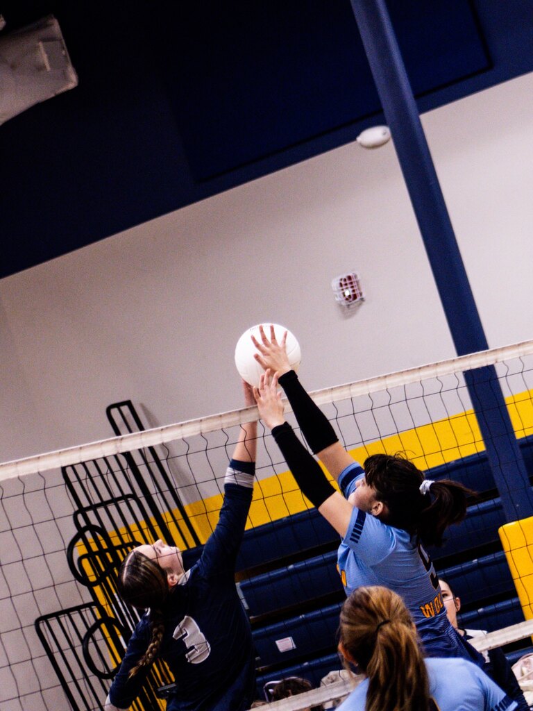 High School girsl vollyeball team shot