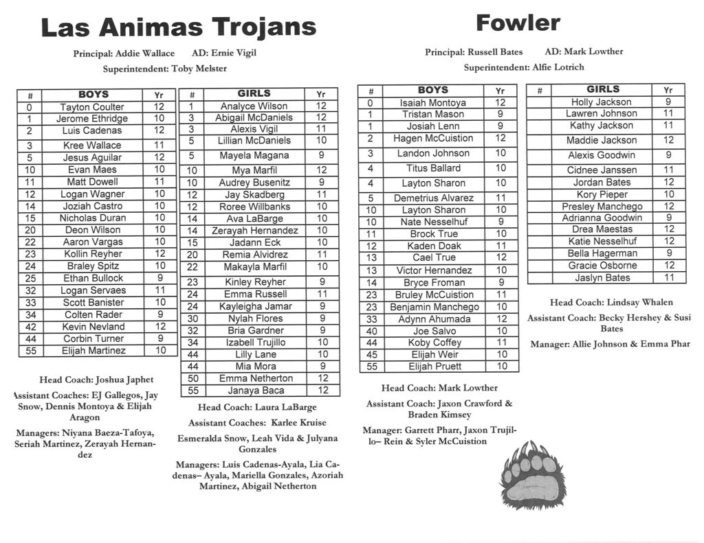 LAHS BB vs Fowler 2/14