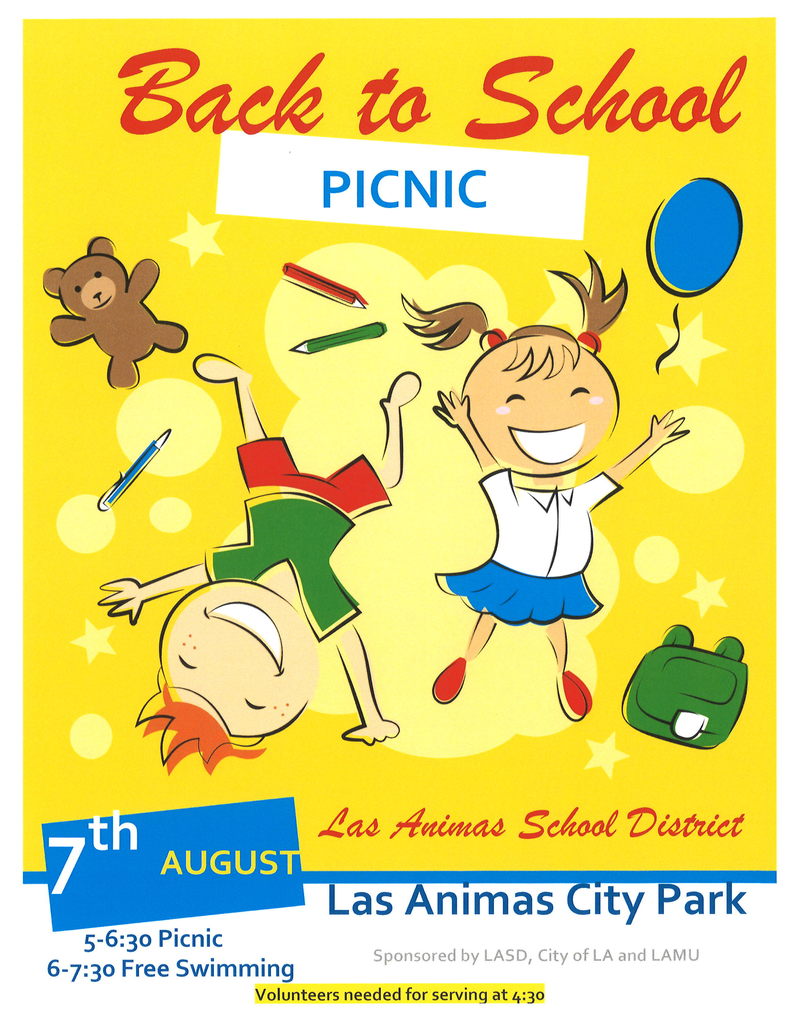back to school picnic flyer