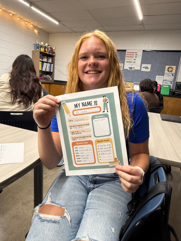 1st day pic from health class