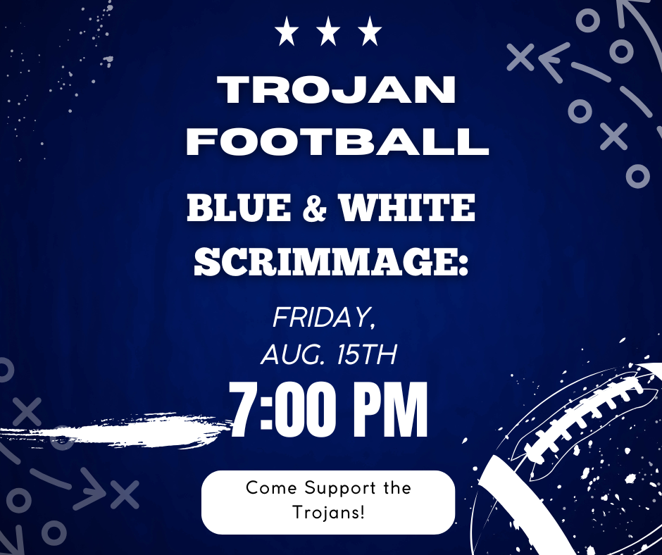 Football scrimmage flyer 
