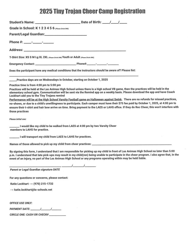 Tiny trojan cheer camp reg form