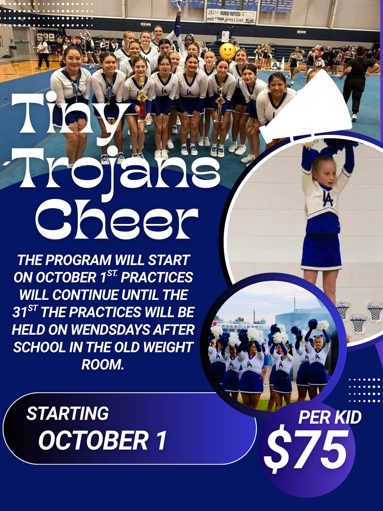 Tiny Trojan Cheer Camp flyer