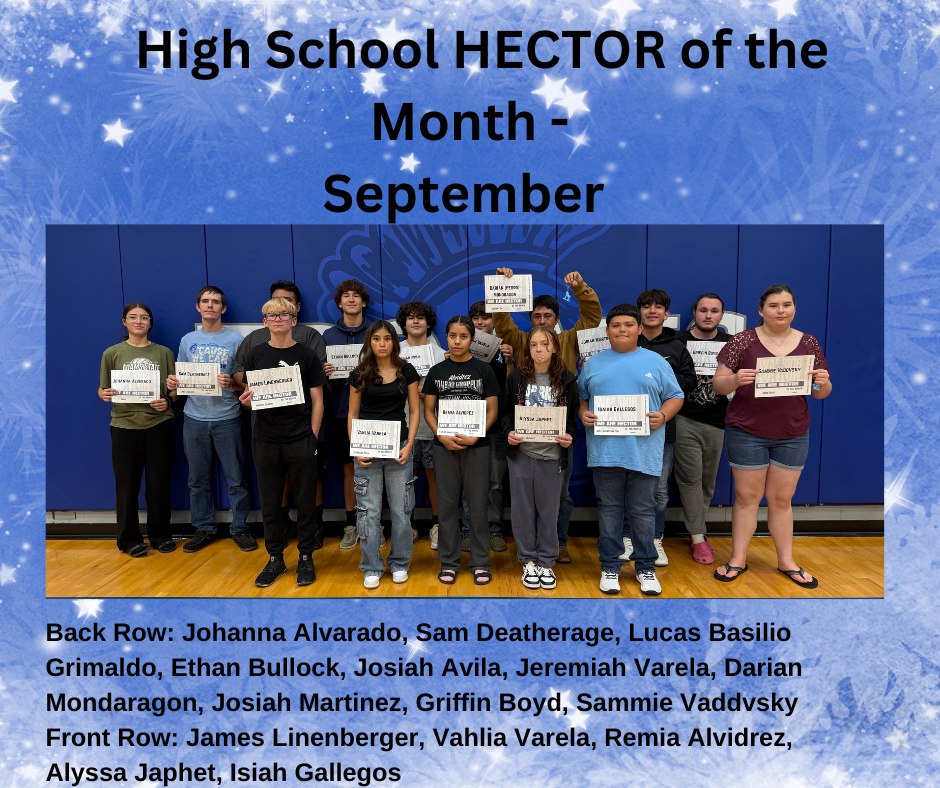 HS HECTOR of the Month flyer