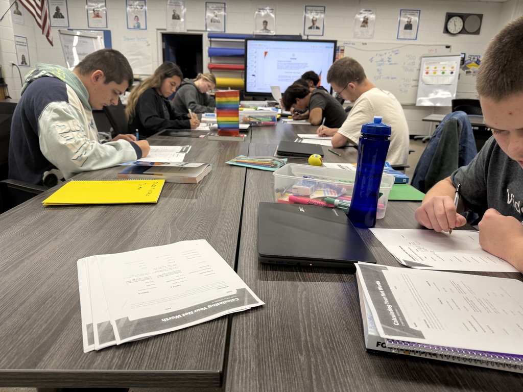 pics from HS personal finance class