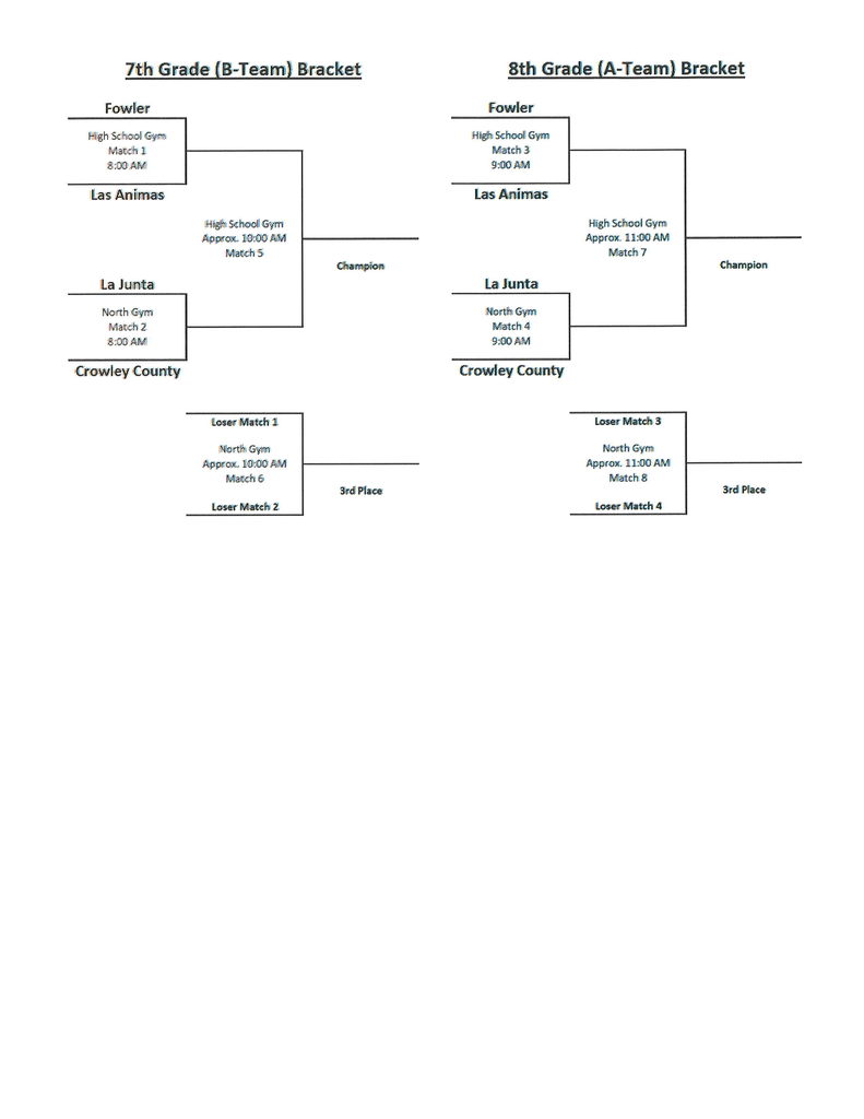 JH VB tourney info