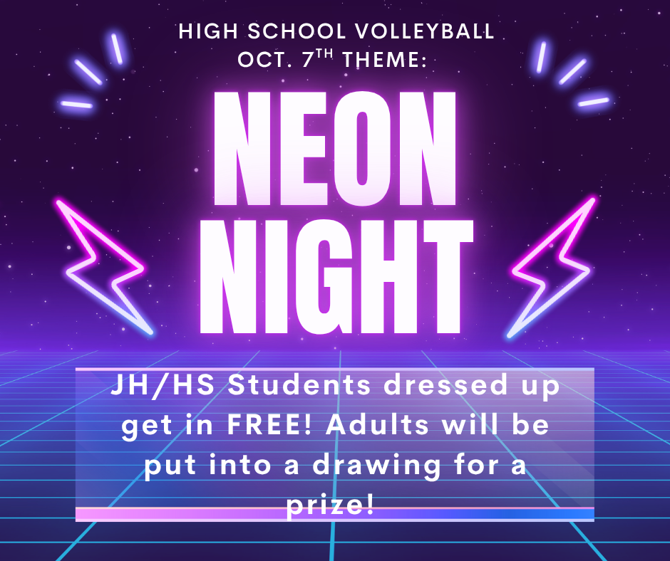 HS VB theme night flyer