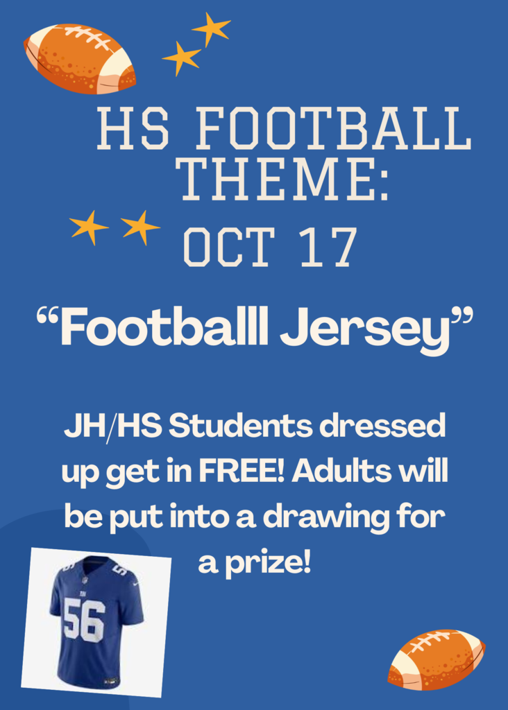 HS Football game theme jersey