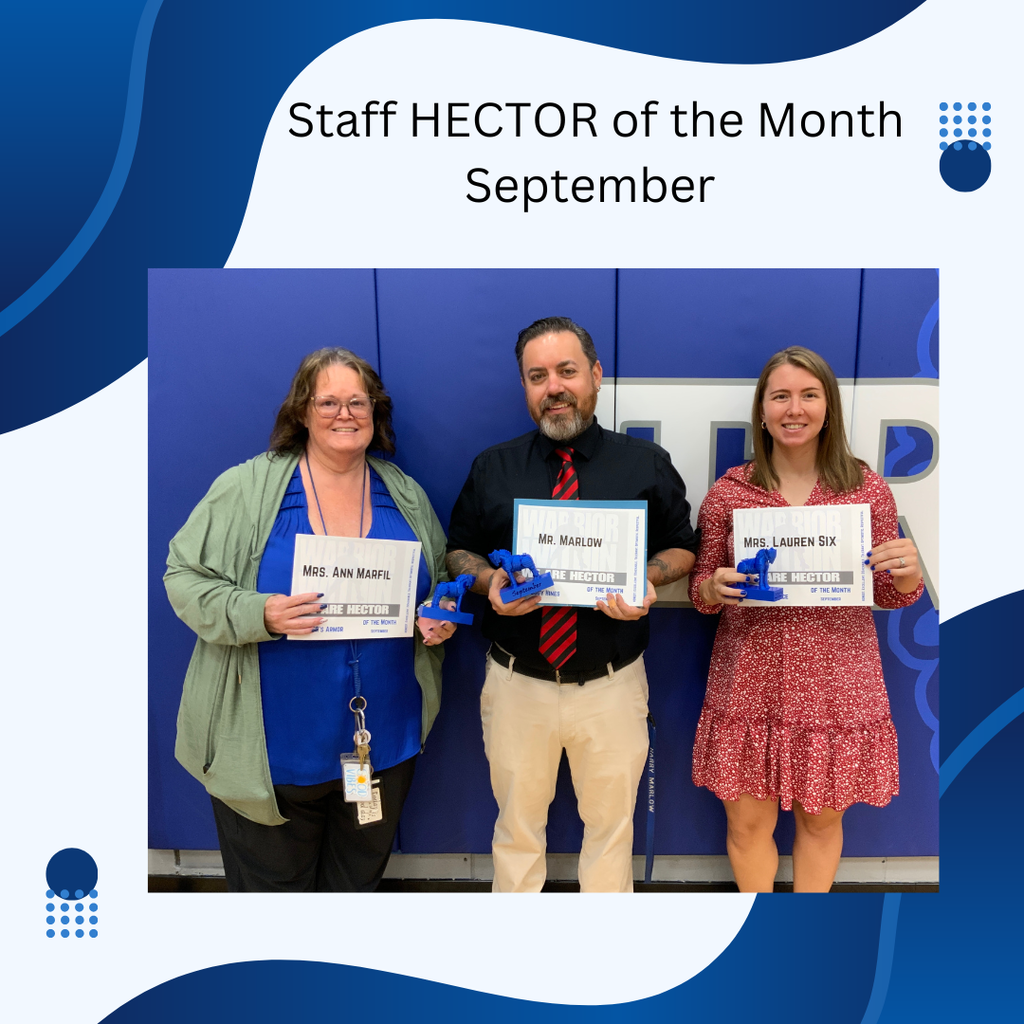 JH/HS HECTOR of the Month Staff 