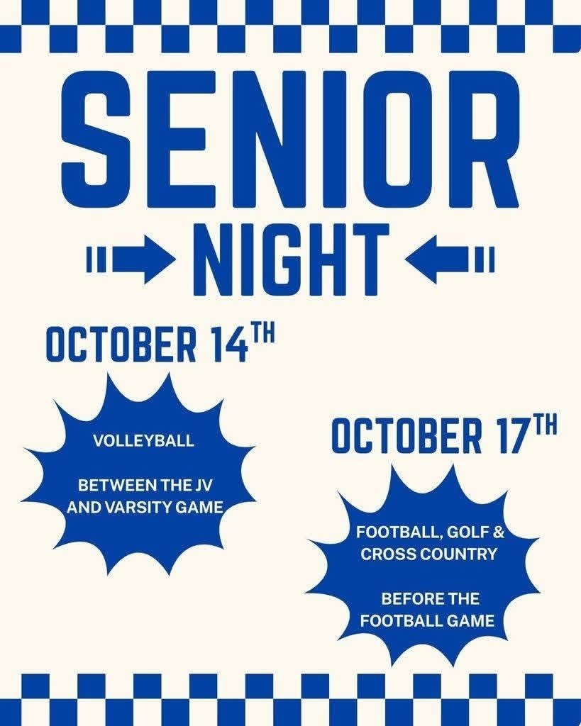 Senior night flyer