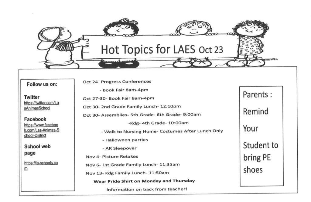 Hot Topics for LAES 10/23