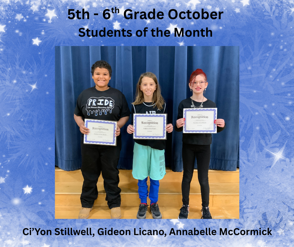 5/6 students of the month 