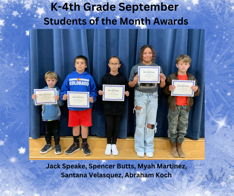 Sept students of the month 