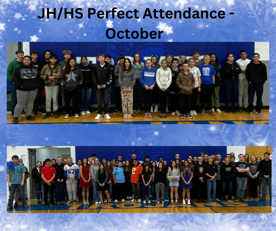 perfect attendance for JH/HS 