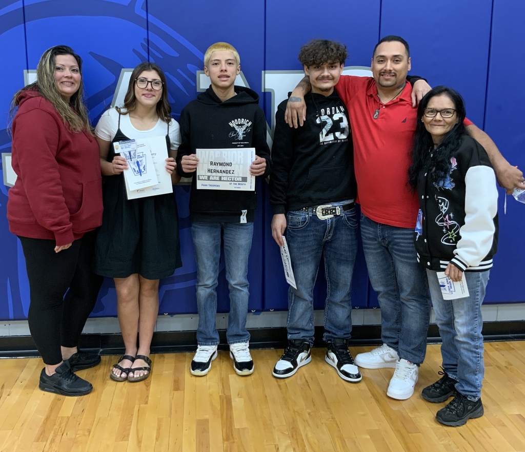 family pics from the JH/HS celebration assembly 