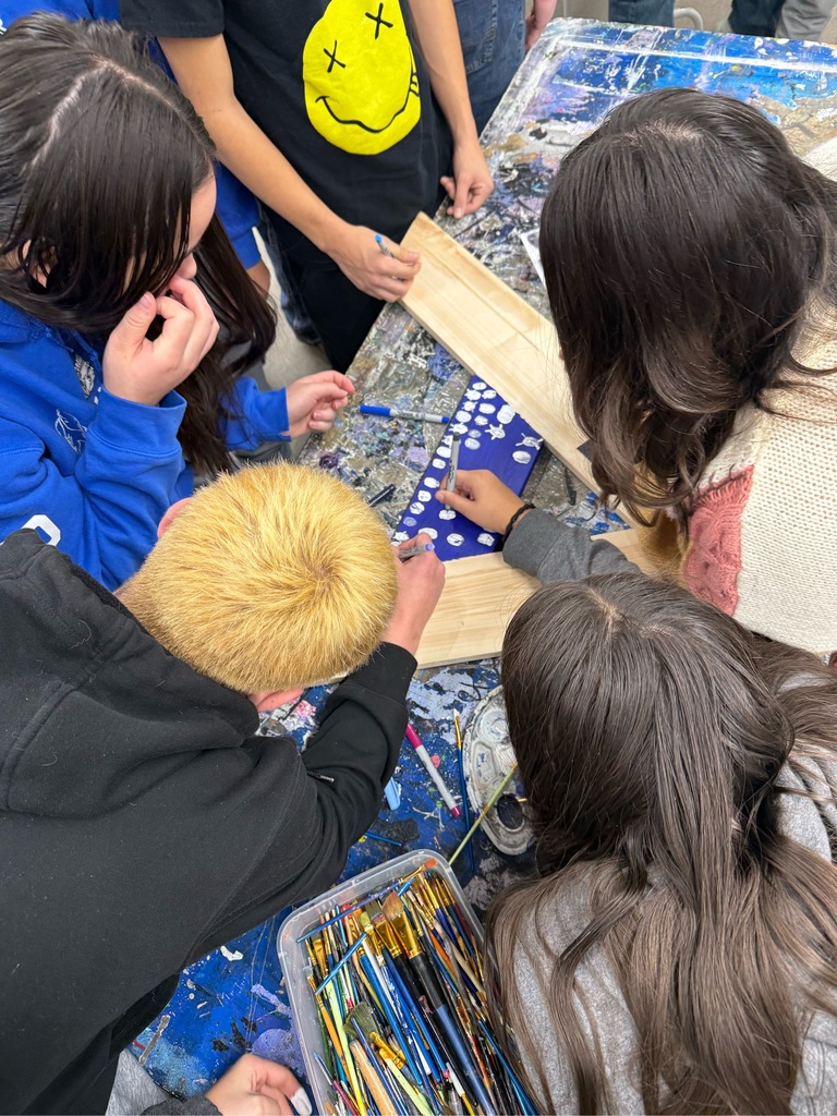 Jr. Class decorating the Big A