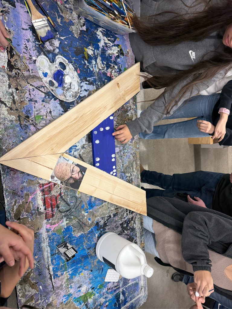 Jr. Class decorating the Big A