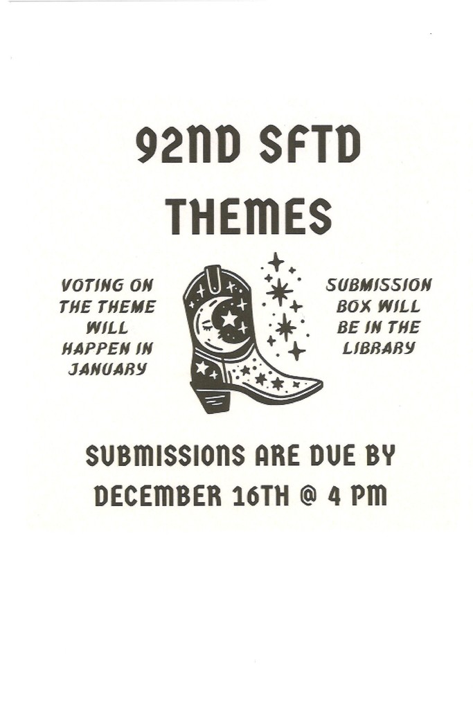 SFTD 2026 Theme entries 