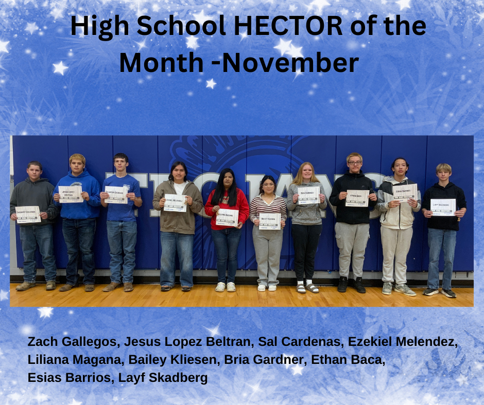 HS HECTOR of the Month for November