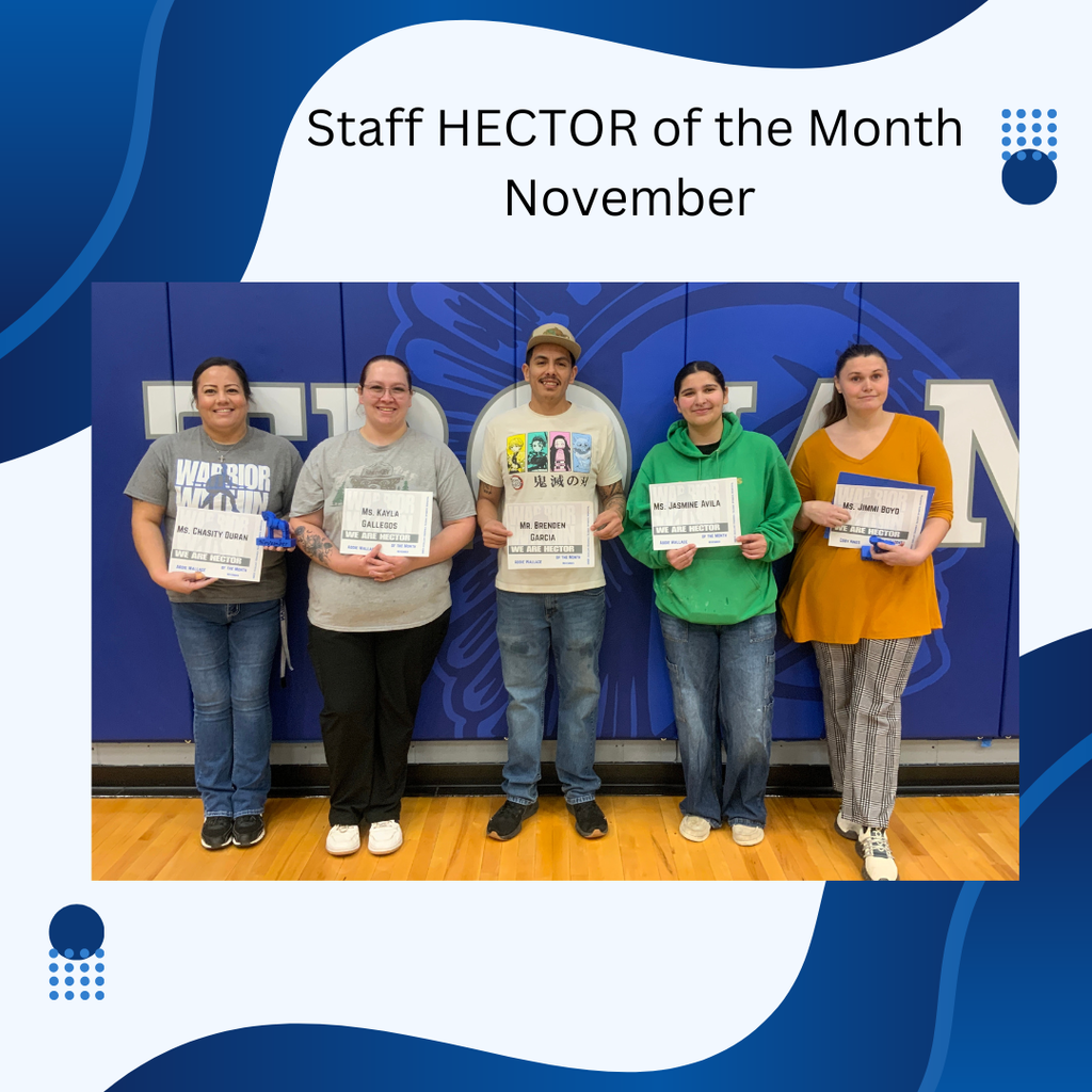 Staff HECTOR of the Month for Nov