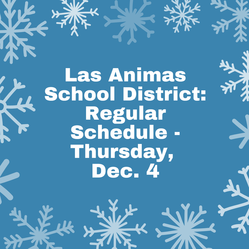 Regular schedule notice for school