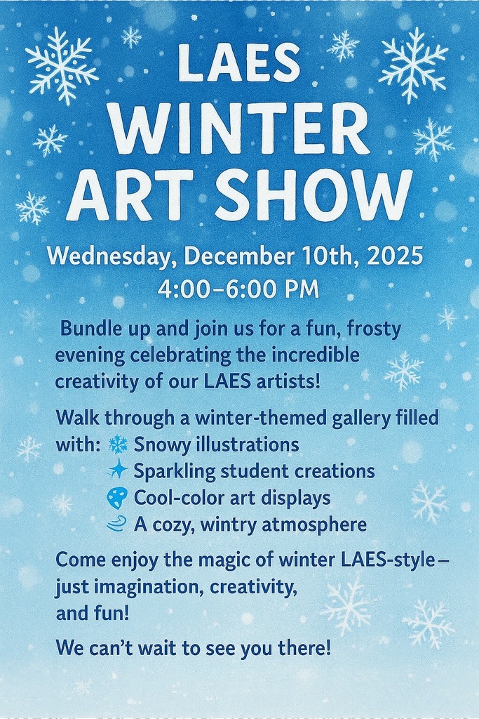 LAES Winter ARt Show flyer
