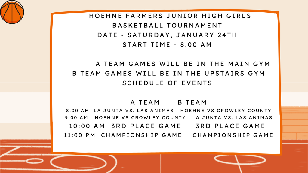 JH BB tourney info