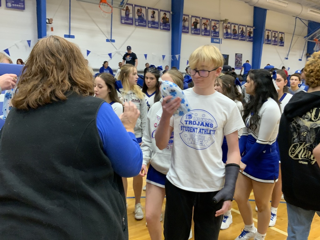 Winter Sports treat bags from booster club 