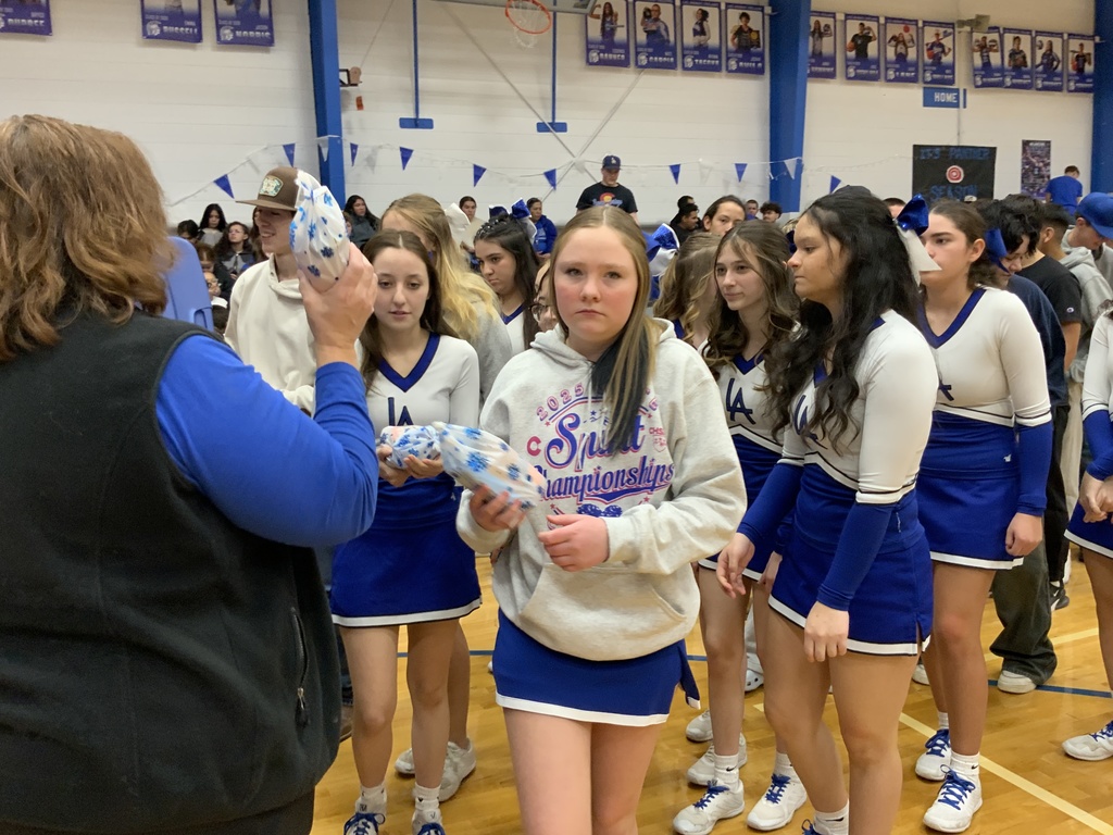 Winter Sports treat bags from booster club 