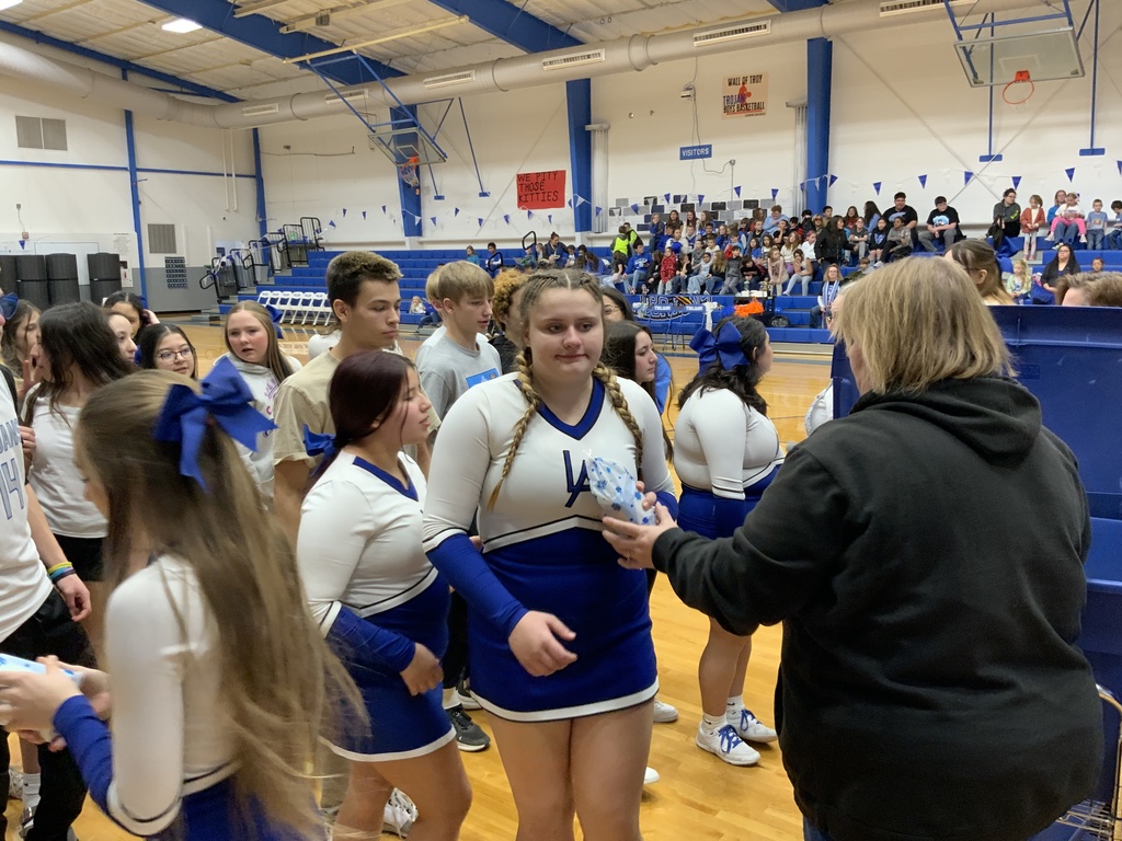Winter Sports treat bags from booster club 