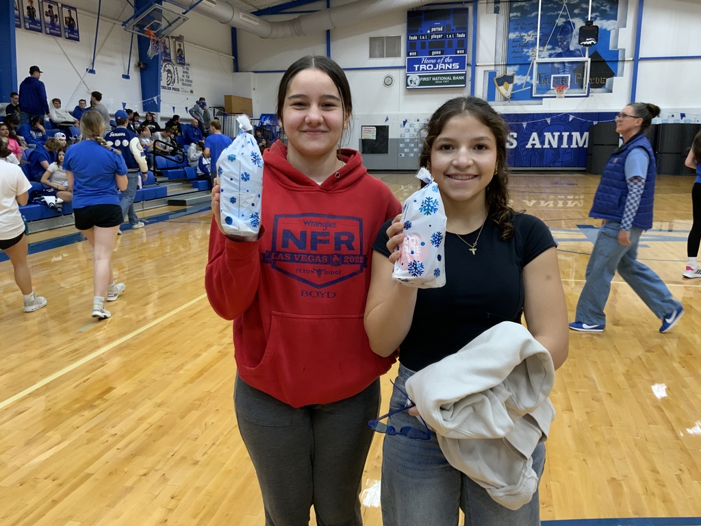 Winter Sports treat bags from booster club 