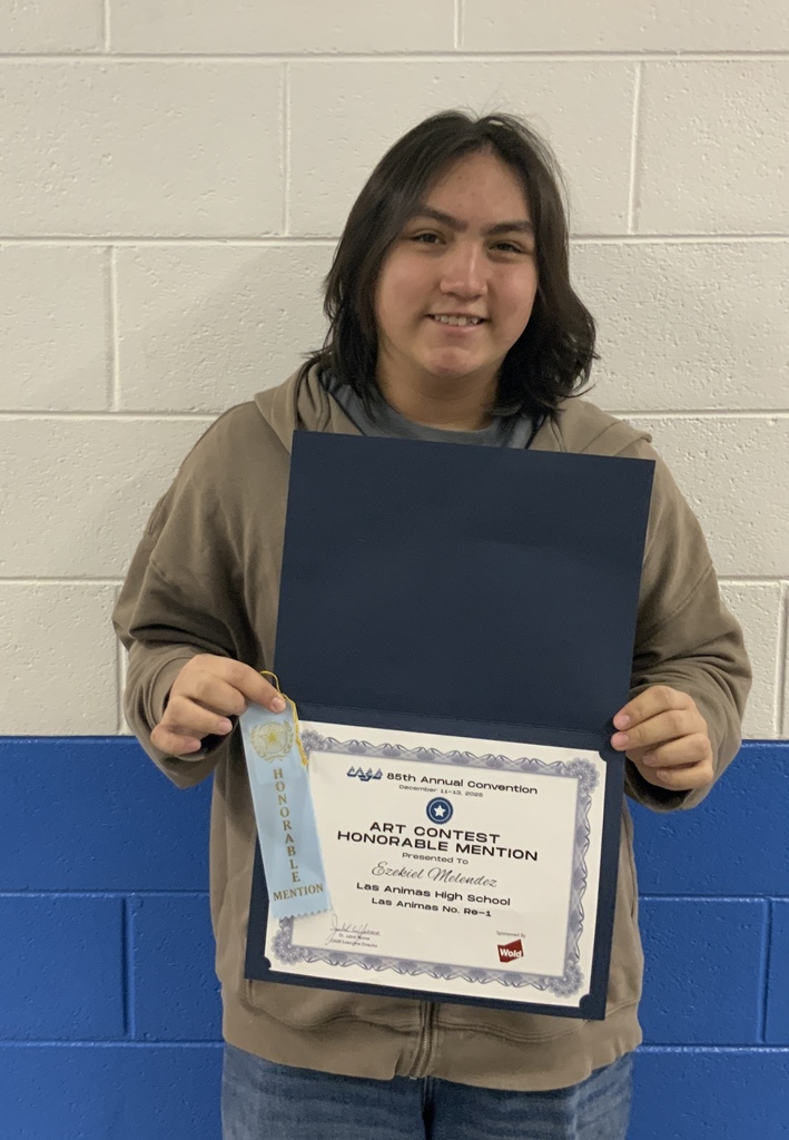 Honorable mention art award to LAHS student