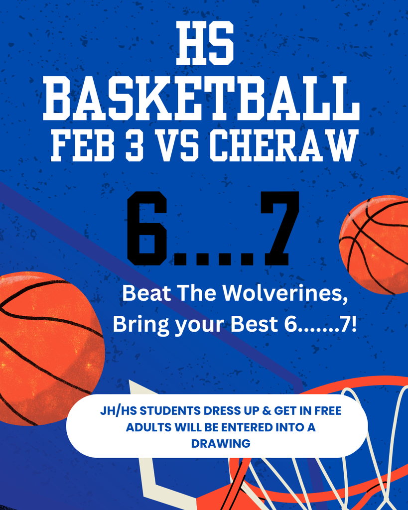 HS Basketball theme flyer for Feb 3