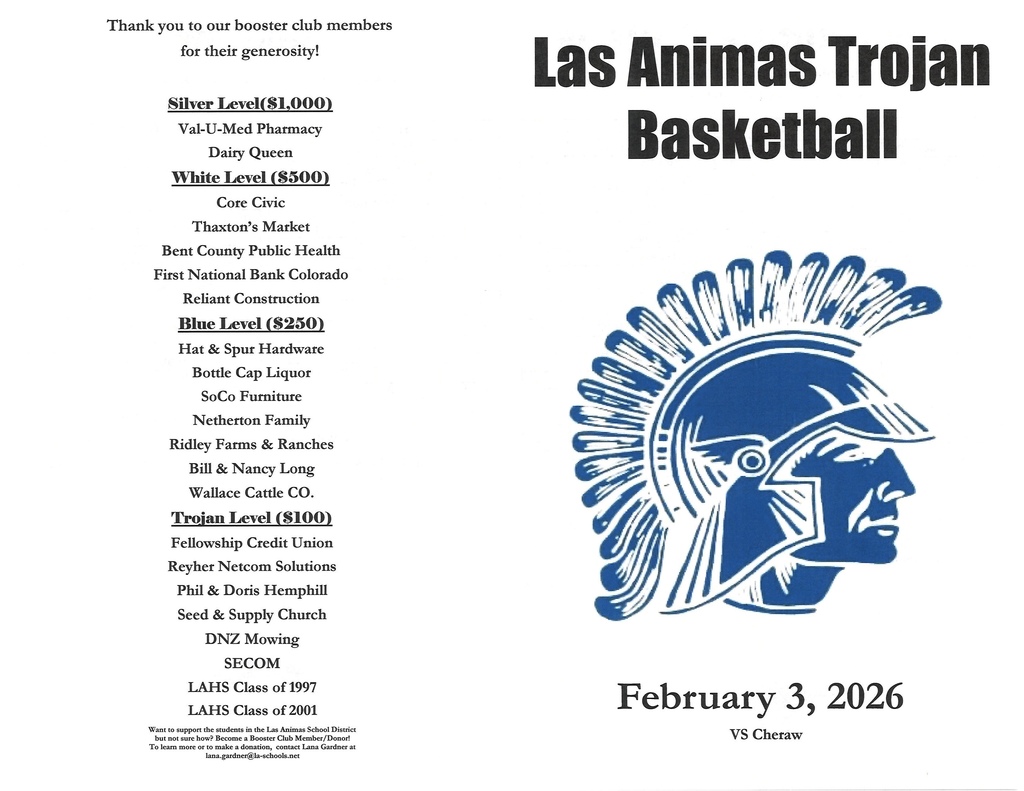 HS Basketball Program for Feb 3
