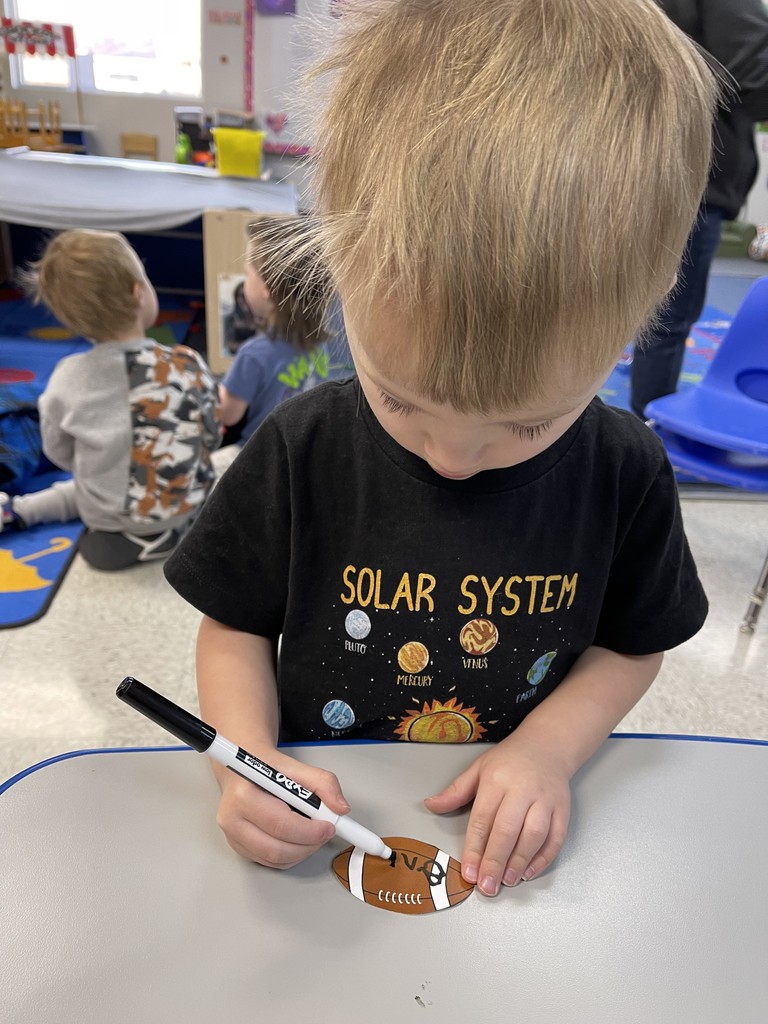 JS Preschool Super Bowl prediction pictures 